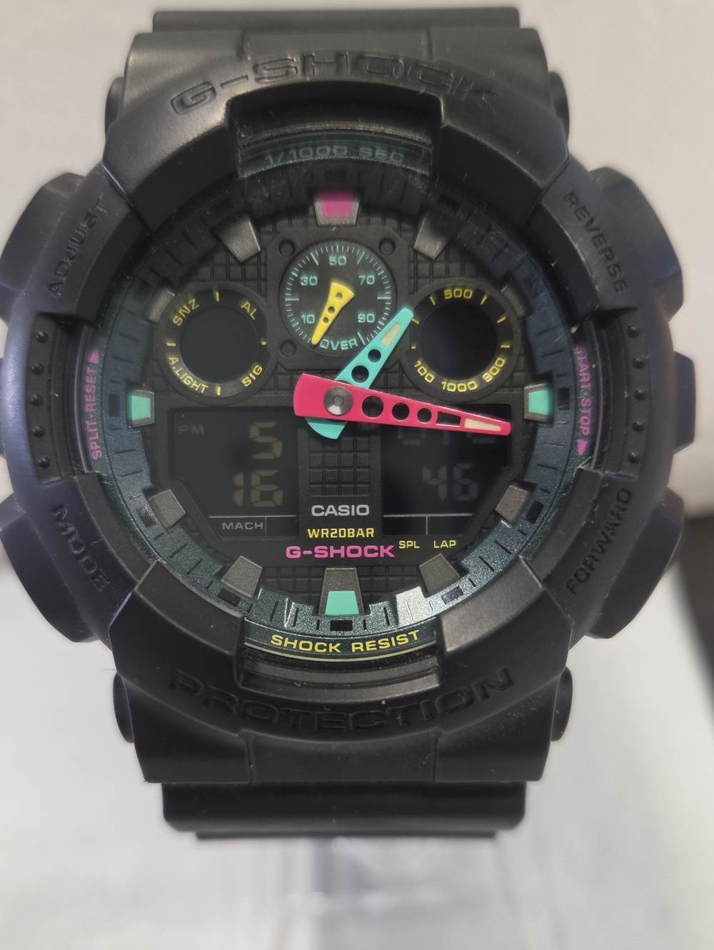 Casio G-Shock GA 100MF 01 Mens Watch Multi Fluoresent